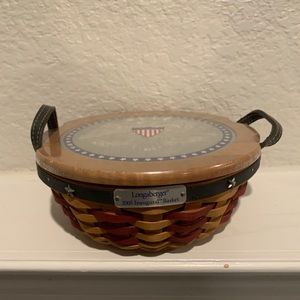 2005 Longaberger Inaugural Basket Eagle lid basket